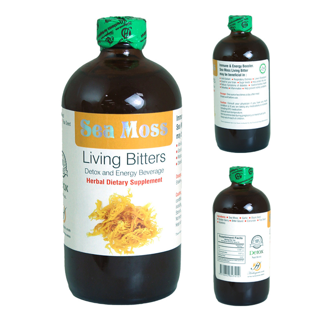 Herboganic Sea Moss Living Bitters 16 oz