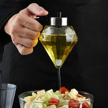 Load image into Gallery viewer, Diamond Glass Olive Oil or Honey  Dispenser
