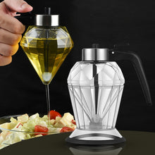 Load image into Gallery viewer, Diamond Glass Olive Oil or Honey  Dispenser
