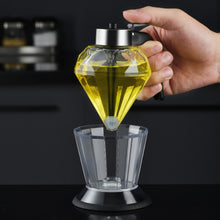 Load image into Gallery viewer, Diamond Glass Olive Oil or Honey  Dispenser
